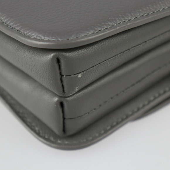 BALENCIAGA Gray Leather Shoulder Bag - Picture 5 of 10